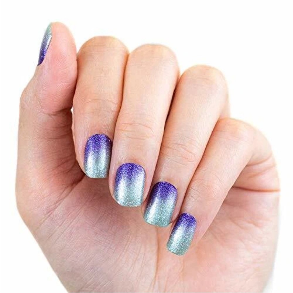 *Retired* Color Street: Mi Little Obsession | Mint Green Purple Gradient Glitter - Picture 14 of 16